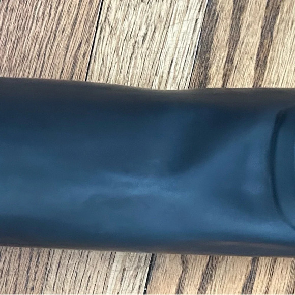 Tory Burch Navy Blue and Brown Knee-High Rain Boots Sz 10 - Picture 8 of 9